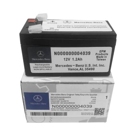 Genuine OEM MERCEDES Auxiliary Battery 12v 1 2ah N000000004039 For Sale