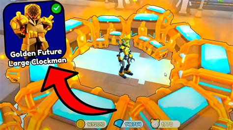 🔥omg 🕰️ I Got Golden Future Large Clockman From New 150 Crates 😱 Roblox Toilet Tower Defense