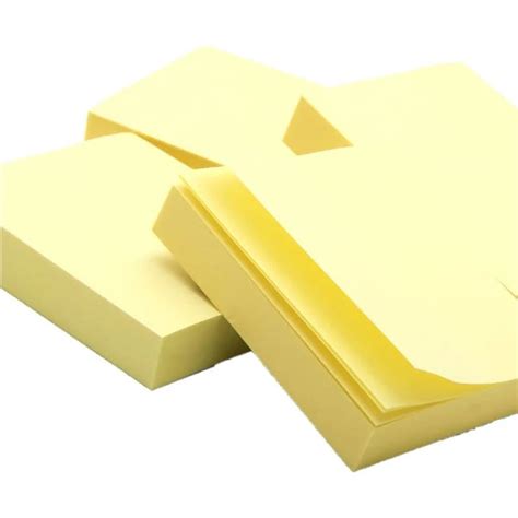 Bloco Adesivo Brw 38X51mm Amarelo C 4 Unidades De 100fls Papelaria