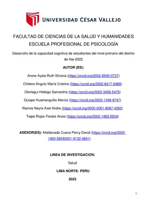 Turnitin Apuntes FACULTAD DE CIENCIAS DE LA SALUD Y HUMANIDADES