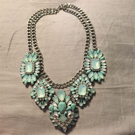 And Beautiful Teal Colored Necklace Colourful Necklace Necklace