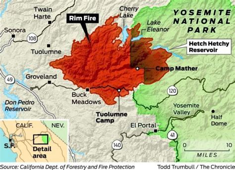 Yosemite Fire Crews Defend Gold Country Eleanor And Park Yosemite