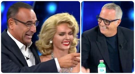 Tale E Quale Show Carlo Conti Ha Una Crisi Di Risate Dopo La Battuta