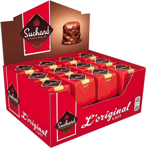 Suchard Rocher Chocolat Lait Présentoir de 24 Rochers Amazon fr