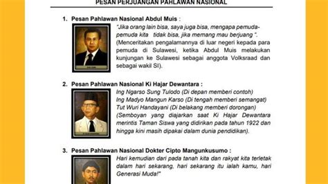 29 Pesan Perjuangan Pahlawan Nasional Untuk Peringatan Hari Pahlawan 10