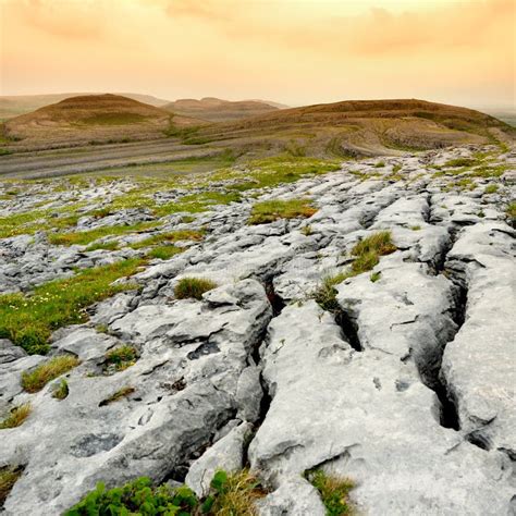 Spectacular Landscape in the Burren Region of County Clare, Ireland ...