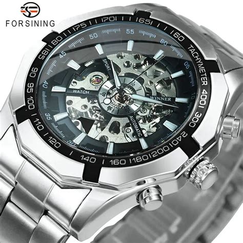 Forsining Sport Mechanical Autoamtic Watch For Men Waterproof Stainless