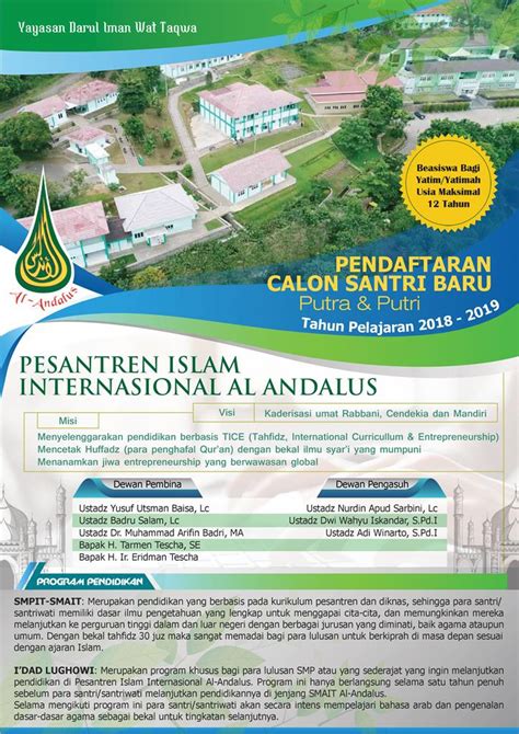 10 Contoh Desain Brosur PSB Pondok Pesantren Ketik Surat