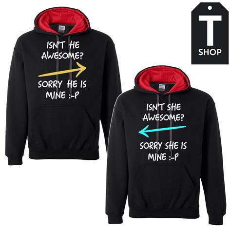 Couple Love Awesome Her Couple Hoodies Custom T Shop Couples