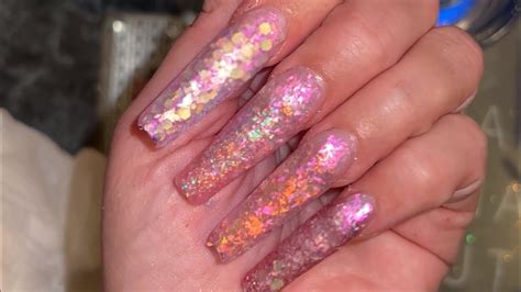 How To Encapsulate Glitter Nails On Nail Forms Cutenailsupply