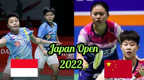 Badminton Japan Open Apriyani Rahayu Siti Fadia Indonesia Vs Liu