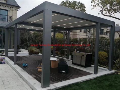 OEM ODM Customized Outdoor Louvre Roof Motorized Aluminum Outdoor