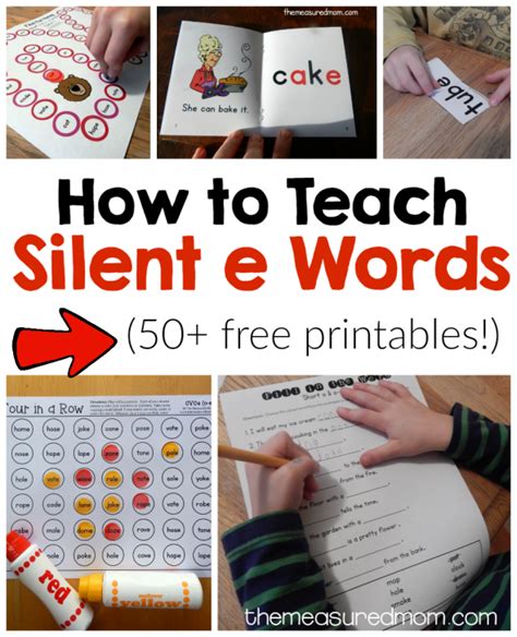 How To Teach Silent E Words The Measured Mom