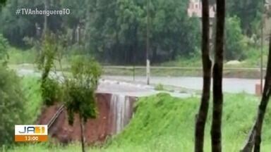 Ja Edi O To Chuva Forte Faz Represa Transbordar Em Monte Santo