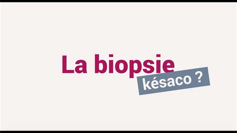 La Minute du Dr RoseUp la biopsie késako YouTube