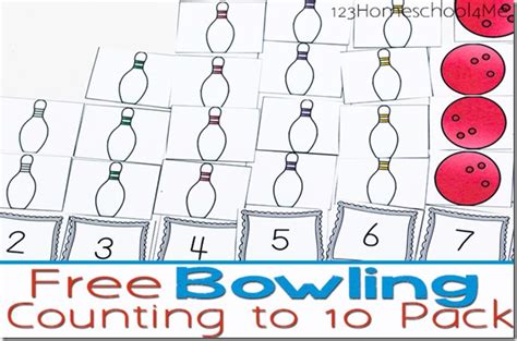 Free Bowling Counting To 10 Pack