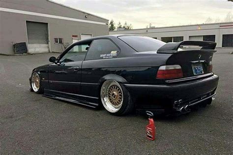 Bmw E36 M3 Black Deep Dish Slammed Bmw E36 Bmw Bmw 328