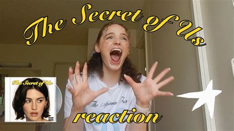 Reaction The Secret Of Us By Gracie Abrams Youtube