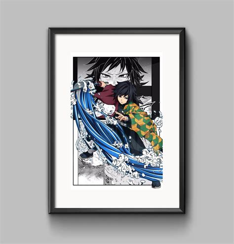 Demon Slayer Giyu Tomioka Anime Manga Digital Poster Super HD