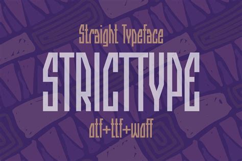 stricttype font