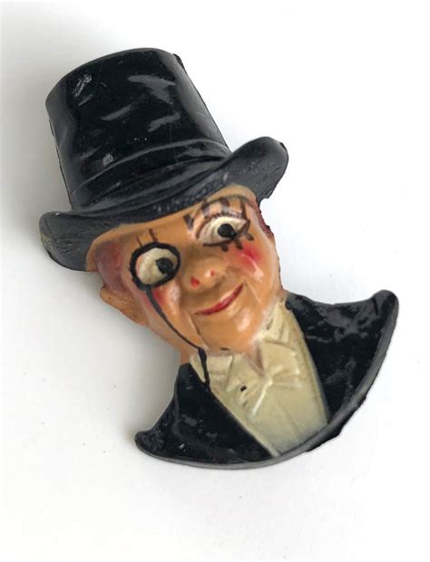 Celluloid Pin Charlie Mccarthy Christmas T Holiday Ts Etsy