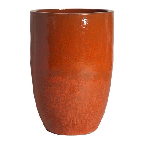 Reviews For Emissary Tall In D X In H Paprika Ceramic Round