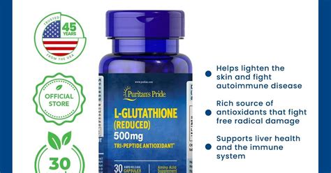 Puritan S Pride L Glutathione Mg Capsules Asset Pharmacy