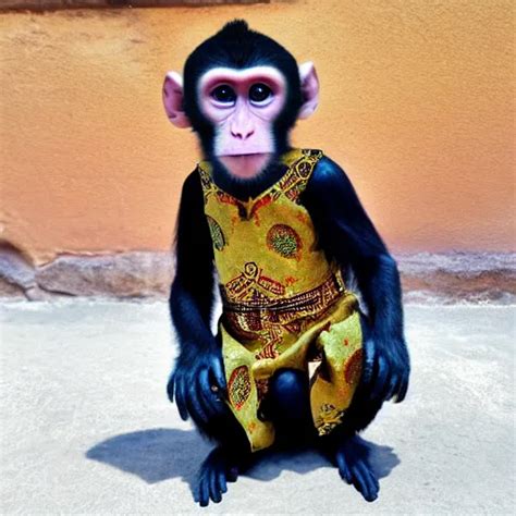 Monkey Wearing Arabic Clothes Stable Diffusion