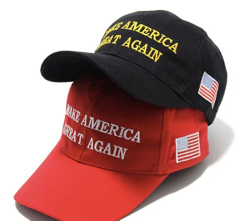 Red MAGA Hat With American Flag