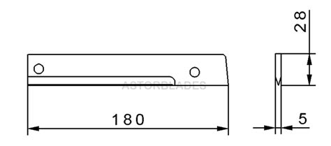 Cuchilla ASTOR Corte Congelado Para MAGURIT GMA 09 180x28x5mm O E M