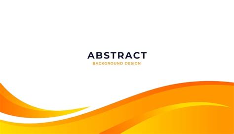 Premium Vector Yellow Abstract Background With Curved Shape