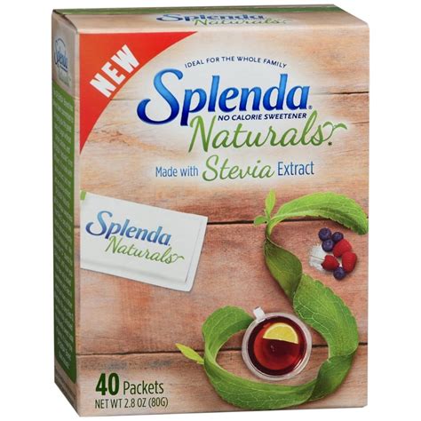 Splenda Naturals Stevia Sweetener Packets 40 Count Medcare