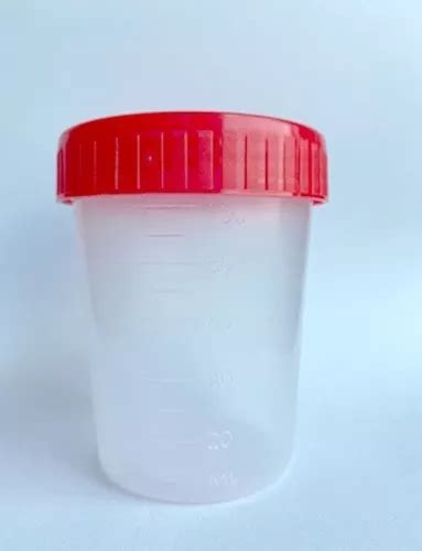 Vaso Recolector de Muestra Esteril 100ml Tapa Roja C50pz Mebuscar México