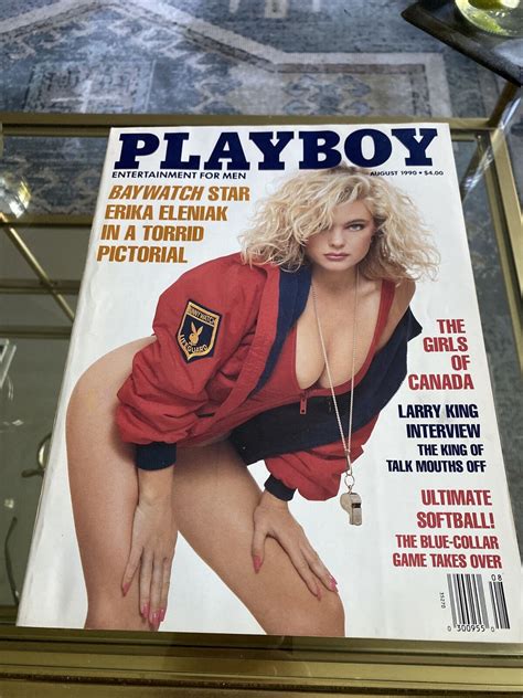 Mavin Playboy Magazine August Erika Eleniak Pictorial Larry King