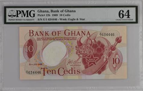 Ghana 10 Cedis Type 1967 Ghana The Banknote Numizon Catalog