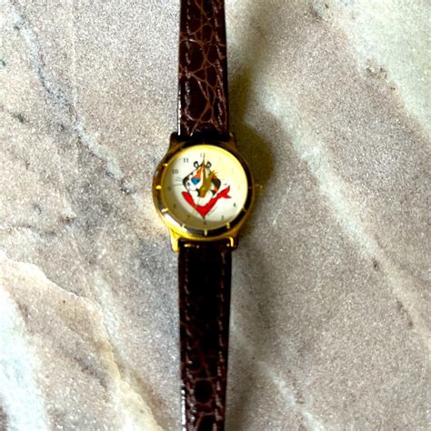 Tony The Tiger Kelloggs Watch Vintage Leather Strap Gem