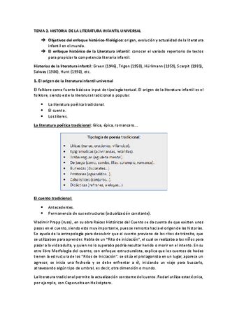 Tema Literatura Infantil Pdf