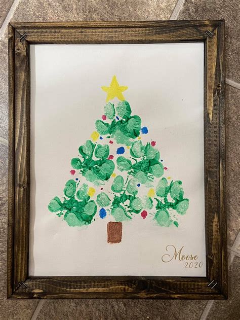 Paw Print Christmas Tree Keepsake - Crafty Morning