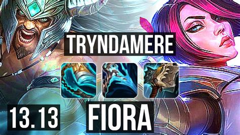 TRYNDA Vs FIORA MID Rank 6 Trynda 7 Solo Kills 12 2 4 Legendary