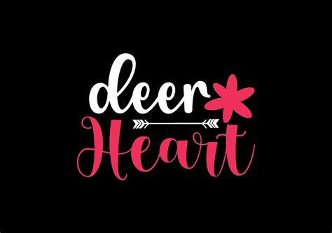 deer heart graphic  mimi graphic creative fabrica