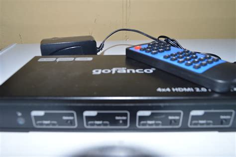 Gofanco 4x4 Hdmi 20 Matrix Switch W Ir Remote And Gui Control Reverb