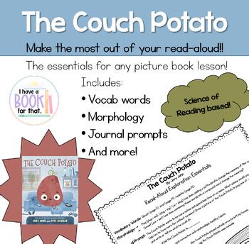 The Couch Potato Read Aloud Activites By I Have A Book For That