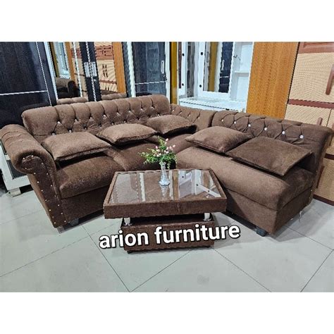 Jual Sofa L Putus L Queen Bestseller Sofa Bahan Bludru Halus Sofa L