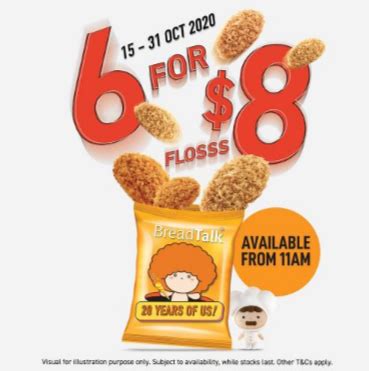 15-31 Oct 2020: BreadTalk Flosss Buns Promotion - SG.EverydayOnSales.com