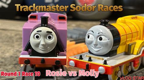 Trackmaster Sodor Races Round 1 Race 10 Rosie Vs Molly Youtube