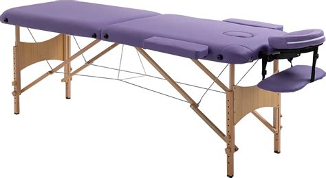 Homcom Portable Massage Bed Folding Spa Beauty Massage Table With 2