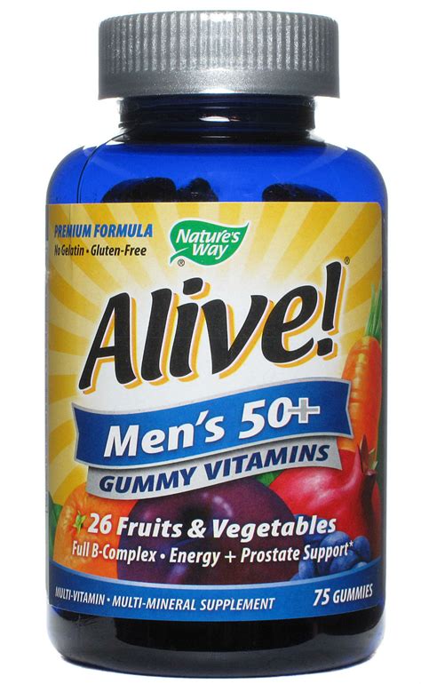 Nature S Way Alive Men S Plus Gummy Multi Vitamin Caps Save Big