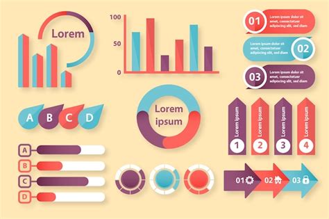 Infographie Design Plat Avec Des Couleurs R Tro Vecteur Gratuite