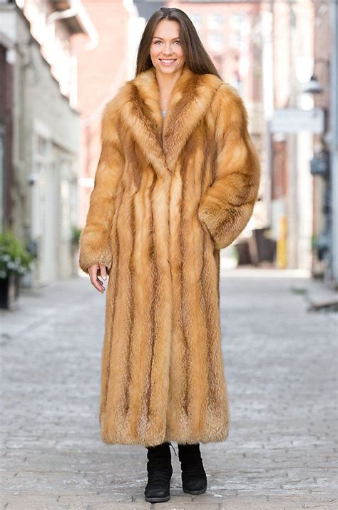 Anastasia Red Fox Fur Coat Fur Coats Women Girls Fur Coat Fur Coat