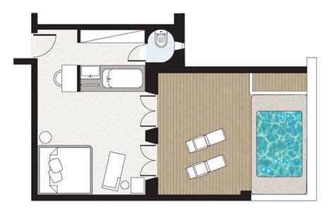 Sample Junior Suite With Private Jacuzzi Floorplan